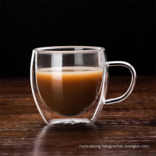 Coffee Glass Cup Double Heat-Resistant Glass Mug Creative Insulation Glass Water Cup